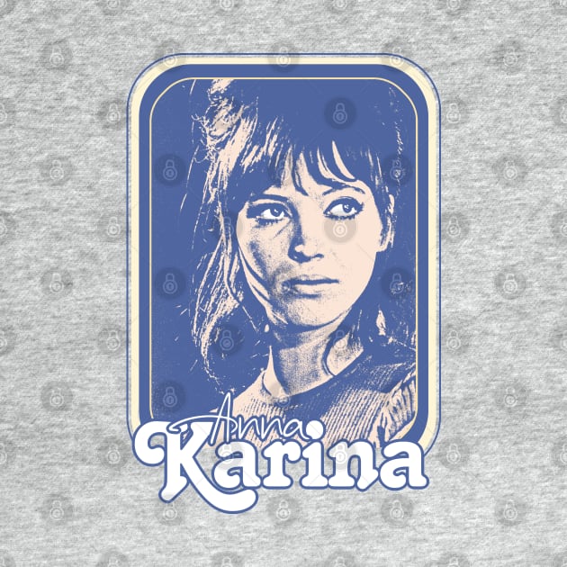 Anna Karina // Retro Original Nouvelle Vague Fan Design by DankFutura